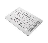 SHERCHPRY Braille Teaching Board with Raised Dots Essential Learning Tool for Blind Adults Supports Braille Literacy Development and Educational Growth