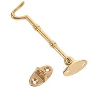 SHERCHPRY Brass Functionality Latch and Eye Hook Screws Installation Door with Versatile for Golden Finish, Sturdy Swift Operation Doors and Windows Indoor Use