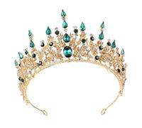 SHERCHPRY Bridal Crown Rhinestone Tiara Baroque Style Elegant Wedding Ornaments for Special Occasions Allergic Headband for Engagement Bridal Showers