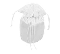 SHERCHPRY Bridal Wedding Money Bag with Pearl Decorative Bridesmaid Handbag Wedding Party Favor Pouch Flower Design for Essentials Elegant Drawstring Closure for Wedding