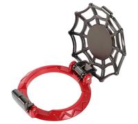 SHERCHPRY Car Start Button Protective Cover Red Metal 4.1x4.1x1.35cm - Universal Push Start Ignition Switch Anti-Wear Decorative Cap for Interior Car Upgrade