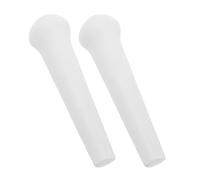 SHERCHPRY Ceramic Pestle White Ceramic Material Manual Grinding Rods 2pcs Multi-functional Food and Medicine Grinder for Kitchen Use for Cooking and Ginger Preparation