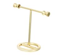 SHERCHPRY Chic Iron Made Earring Holder Jewelry Display Rack Gold Small Electroplated Organizer for Earrings and Rings Durable Jewelry Stand for Home and Store Use Valentine Day and
