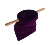 SHERCHPRY Church Offering Bag with Wooden Handle, for Sacred Ceremony and Prevents Slips or Spills