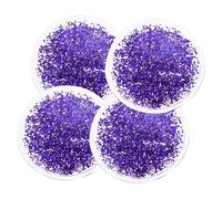 SHERCHPRY Cooling Gel Eye Pads for Fatigue Relief 2 Pairs Cartoon Design Purple Reusable Hot/cold Therapy Eye Mask for Summer