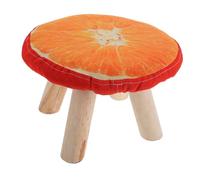 SHERCHPRY Creative Mushroom Shape Wooden Stool Non- Shoe Changing Footstool for Boy Girl Room Nail Salon Home Use Charming Design Sturdy Solid Construction
