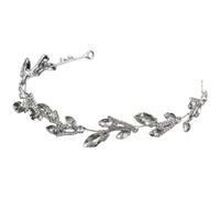 SHERCHPRY Cubic Zirconia Hair Piece for Wedding Bride Headband Silver Alloy Flexible Comfortable for Women Prom and Homecoming