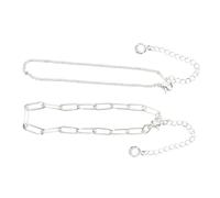 SHERCHPRY Double Layer Adjustable Paperclip Chain Bracelet for Women Stylish Minimalist Stackable Wrist Band Lightweight Fashion Jewelry Daily Party Wear