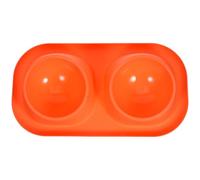 SHERCHPRY Double Pet Bowl for Cats and Dogs with Non-slip Base, Pp Plastic Material, Clean Feeding Design, Suitable for Indoor and Outdoor Use, Ant-resistant Double Food and Water Dish