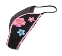 SHERCHPRY Elderly Performance Headgear Ladies Wig Pink Fascinator Headband Drama Hairband