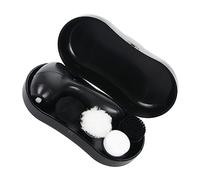 SHERCHPRY Electric Leather Shoe Polisher Kit with Buffing Brush for Efficient Cleaning and Shining Portable Handheld Footwear Care Tool with Base Saving Leather Maintenance Random Color