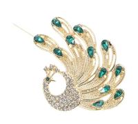 SHERCHPRY Elegant Rhinestone Peacock Brooch Pin for Women Decorative Lightweight Jewelry Accessory for Dresses and Sweaters Versatile Luxury Design for Special Occasions