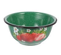 SHERCHPRY Enamel Ramen Bowl Household Soup Container for Instant Noodles Lunch Supply Vintage Retro Kitchen Bowl for Lard Fruit and Daily Use 6.89 in