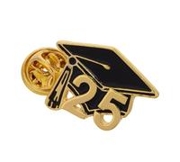 SHERCHPRY Encouraging Graduation Cap Brooch Pin Motivational Lapel Badge Academic Achievement Accessory for High School and College Graduates Suitable for Ceremonies and Social Gatherings