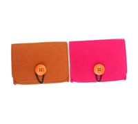 SHERCHPRY Essential Oil Organizer Bag 2pcs Small Felt Storage Pouch Travel Essential Oil Bottle Holder Purse Case for Aromatherapy and On-The-go Use