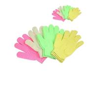 SHERCHPRY Exfoliating Bath Shower Gloves Pair Body Scrub Gloves for Deep Skin Exfoliation Polyester Material Random Color Suitable for Spa and Daily Shower Use