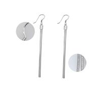 SHERCHPRY Fashion Tassel Earrings Long Silver Plated Dangle Earrings Eye Catching Six Wire Design Easy to Wear for Friends Sold Pair