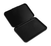 SHERCHPRY Fast Dry Ink Pad for Office and Craft Stamps with Plastic Sponge Material No Clogging Black Stamp Pad Suitable for Envelopes in Signature Projects and Classroom Use