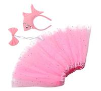 SHERCHPRY Fish Costume Set Ocean Animal Theme Adorable Goldfish Headband Pink Soft Plush Material Mesh Sponge Versatile Enhances Imagination and Creativity for Children Kids for Halloween