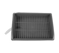 SHERCHPRY Flushable Indoor Dog Potty Training Tray with Sloped Base and Direct Drainage, Plastic Removable Grid Pet Litter Box for Home and Bathroom Use, Space-saving Design