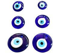 SHERCHPRY Glass Evil Eye Charms 6pcs Blue Jewelry Making Pendants