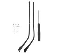SHERCHPRY Glasses Arms Replacement 1 Pair Metal Glasses Arm Legs Eyeglass Replacement Temple in Black Reduce between Ears and Temples