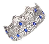 SHERCHPRY Gothic Prince Crowns with Rhinestone Accents Elegant Headbands for Halloween Weddings Parties Durable Design Versatile Birthday Tiaras for Men