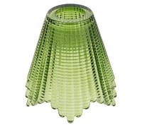 SHERCHPRY Green Cone Glass Lamp Shade with Replacement Table Lamp Shade Replacement and Kitchen Light Cover, Optimum Illumination, Sturdy Blown Glass Material for Modern Versatile Fit