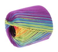 SHERCHPRY Hand Knitting Yarn Rainbow Gradient Cotton Yarn 1 Roll for Hats Scarves Shawls Blankets Soft Durable Thread for Craft Projects