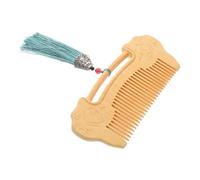 SHERCHPRY Handmade Boxwood Comb with Ruyi Lock Fine Tooth for Hair and Beard Grooming Soothing Scalp Durable and Artistic present for