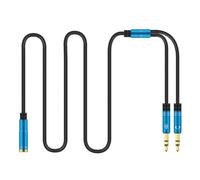 SHERCHPRY Headset Adapter Cable Dual-hole, Aluminium Alloy, Computer Use