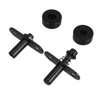 SHERCHPRY Heavy Duty Hinge for Screen Doors Spring Loaded Pivot Rotating Shaft Metal Pivot Hinge Black Modern Stylish for Entryways and Interiors 2.17x2.09x0.39in