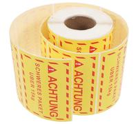 SHERCHPRY Heavy Stickers Overweight Caution Labels for Shipping Boxes Moving Packing Warehouse Safety Handling Heavy Package Warning Tape