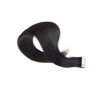 SHERCHPRY Human Hair Extensions Tape In Seamless Double-Sided Tape Real Human Hair 70cm Black Reusable 1 Piece for Instant Length and Volume
