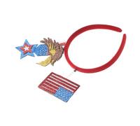 SHERCHPRY Independence Day Headband America Flag and Eagle Design Patriotic Hair Accessories for Women Red White Blue Party Decorations
