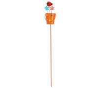 SHERCHPRY Iron Garden Stake Decoration, 180cm Weather Proof Orange
