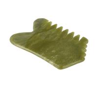 SHERCHPRY Jade Hair Comb Facial Massager for Scalp and Face Relaxation, Made of Natural Xiuyan Jade, Designed to Massage Multiple Parts and Soothe Body and Mind, for Daily Wellness
