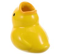 SHERCHPRY Kawaii Duck Ceramic Toothbrush Holder for Kids Cute Cartoon Bathroom Organizer 1-Piece Sturdy Toothbrush Stand for Home Use Aesthetic Bathroom Decor