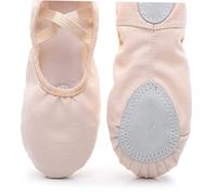 SHERCHPRY Lace-up Yoga Shoes for Dance and Ballet Lightweight Soft Sole for Boys and Girls and Adults Practicing at Home Studio Pink