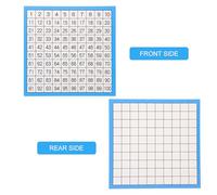 SHERCHPRY Laminated 10 Sheets 1-100 Number Chart Math Chart for Classroom and School Math Learning Supplies