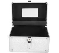 SHERCHPRY Large Capacity Aluminium Alloy Medicine Box with Reinforced Handle and Secure Lock Portable Household Emergency Medical Kit Organizer for Home Garage Workshop Storage