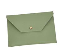 SHERCHPRY Large Capacity Lipstick and Phone Cash Envelope Wallet, Double-Sided Pu Leather Cosmetic Pouch with Makeup Brush Organizer, Small Travel Money Bag for Women in Teal Green