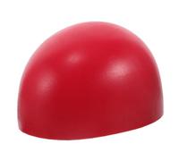 SHERCHPRY Large Red Plastic Mannequin Head with Block Head Stand for Hair Practice and Braided Wigs Cosmetology Training Dummy for Hat Display and Synthetic Hair Styling