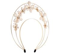 SHERCHPRY Lolita Crown Headband Women Imitation Pearl Tiara Headband Crown Hair Wreath
