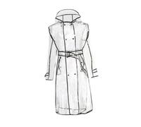 SHERCHPRY Long Raincoat Women Waterproof Eva Hooded Mid-long Lightweight Rainwear, Easy Carry Packable, Keeps You Dry and Clean for Women and Girls