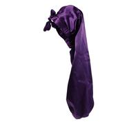 SHERCHPRY Long Satin Sleep Cap Purple Silky Bonnet for Women Comfortable Hair Care 1-piece Design for Nighttime Use for Protecting Hair While Sleeping