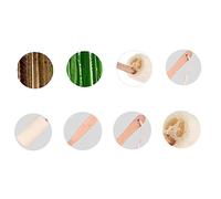 SHERCHPRY Long Wooden Handle Exfoliating Loofah Body Brush Natural Bath Scrubber for Smooth Skin Raw Wood for Men and Women Expands When Wet Easy to Hang