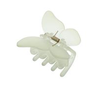SHERCHPRY Matte Green Butterfly Hair Claw Clip Plastic Jaw Clamp for Women and Non Slip Strong Hold Hair Catch Barrettes Elegant Hairstyling Accessory for Everyday Weddings and Dates