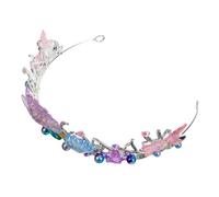 SHERCHPRY Mermaid Crown Headband for Ocean Inspired Hair Decoration with Sparkling Rhinestones Versatile Birthday and Party Hairband for Women