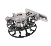 SHERCHPRY Metal Ice Fishing Rod Reel L50 Black, Professional All-Metal Front Drag Fishing Wheel, Creative Ice-Fishing Supply for Sea and Freshwater Use